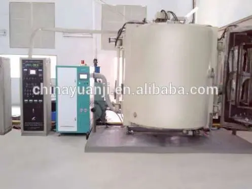 Electromagnetic heating plastic vacuum coating machine
