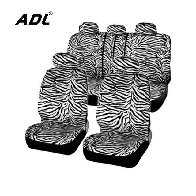 Zebra stripe designer car seat cover fancy car seat covers for auto with high quality velvet