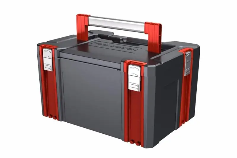 VERTAK Portable Plastic modular chest roller tool box cabinet garage With Aluminum handle and lock