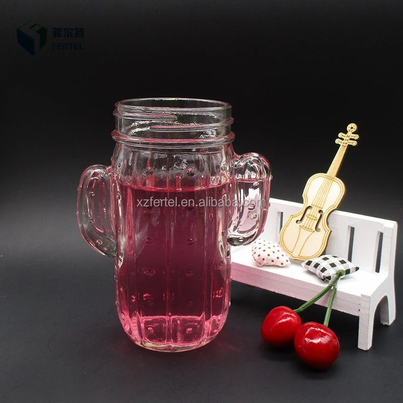 360ml 12 ounce round shaped glass milk juice drinking bottle mason jar