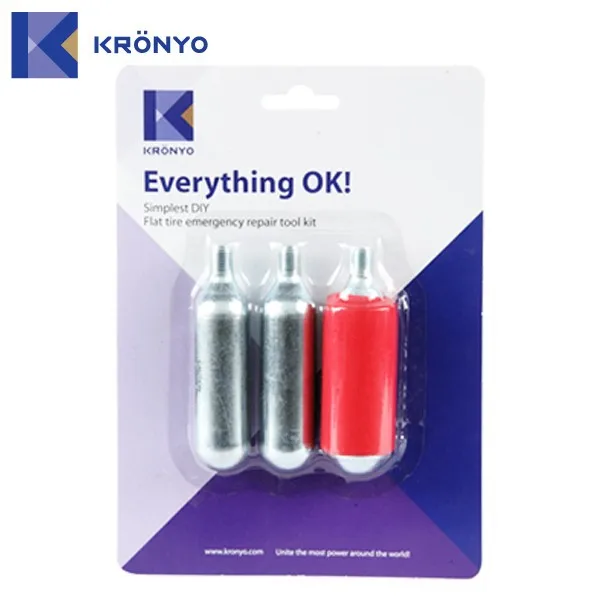 KRONYO промышленность жидкости co2 картридё цилиндр 16g со2 надувное