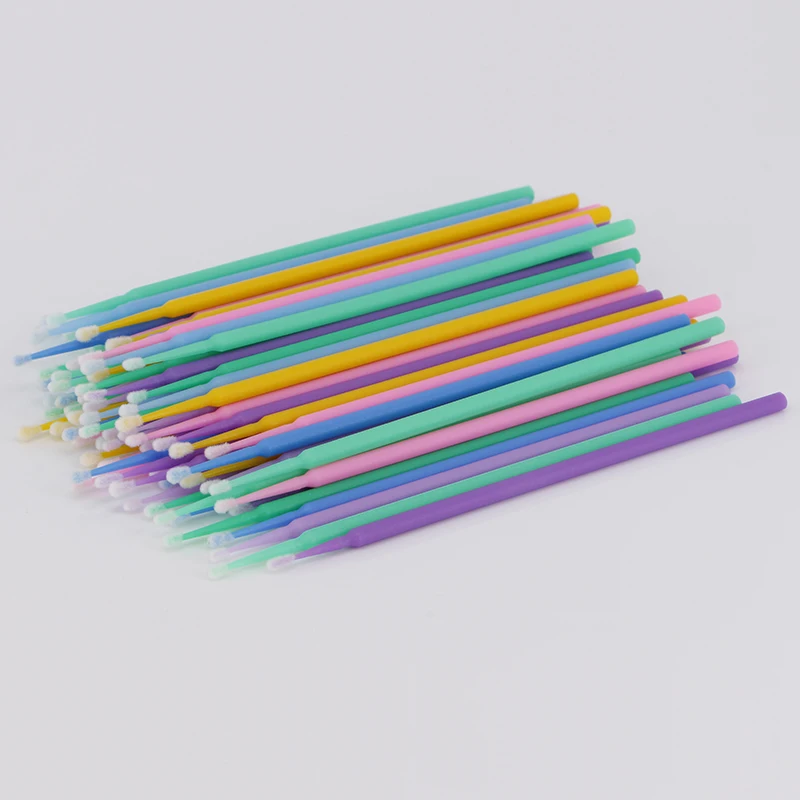 
Micro Brushes Eye Lash Glue Brushes Eyelashes Extension Lint Free Disposable Applicators Sticks Makeup Tools 