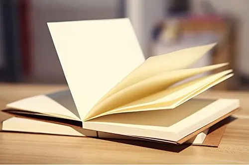 Brown Kraft Cover Sketchbook / Notebook With Blank White Paper 130 sheets