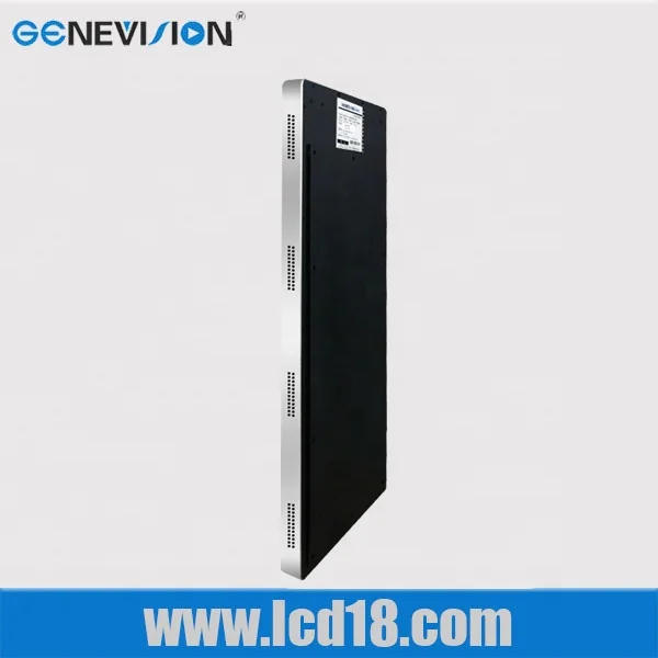 18.5 inch Indoor elevator advertising super thin stand alone video display elevator advertising screen