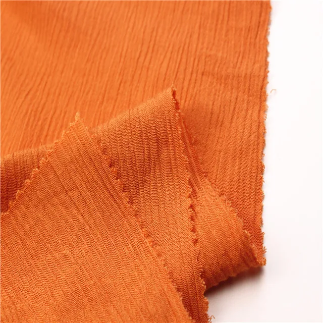 Оптовая Продажа Прозрачный окрашенный район креп тканая ткань для лета