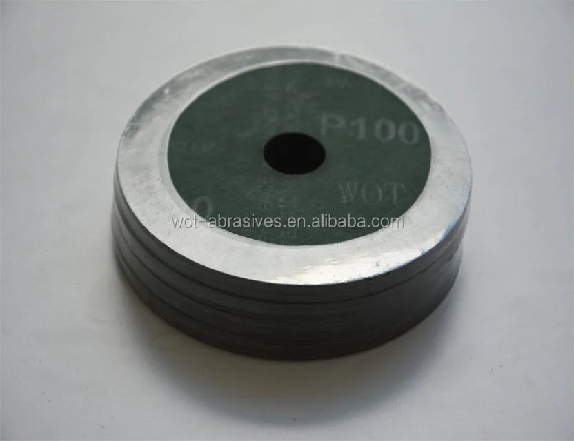 
4 Inch Grit 100 Norton Quality Aluminum Oxide Round Metal Fiber Sanding Disc 