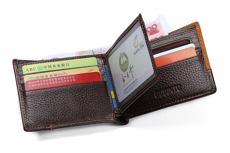 Роскошный бренд GUBINTU, оптовая продажа, мужские короткие кошельки из натуральной кожи, кошелек для монет