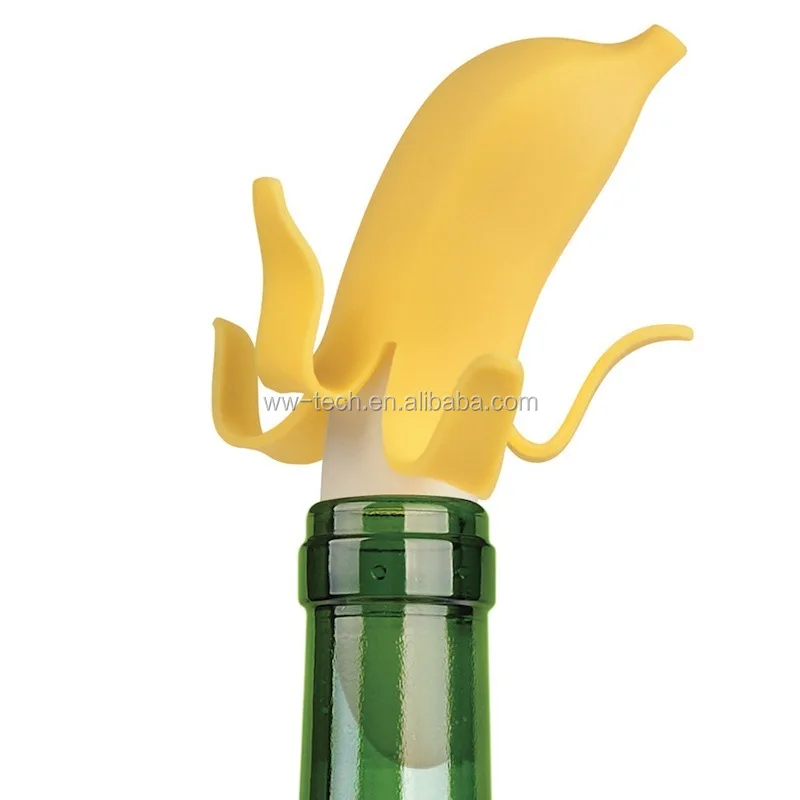 
Silicone Banana Wine Bottle Stopper 