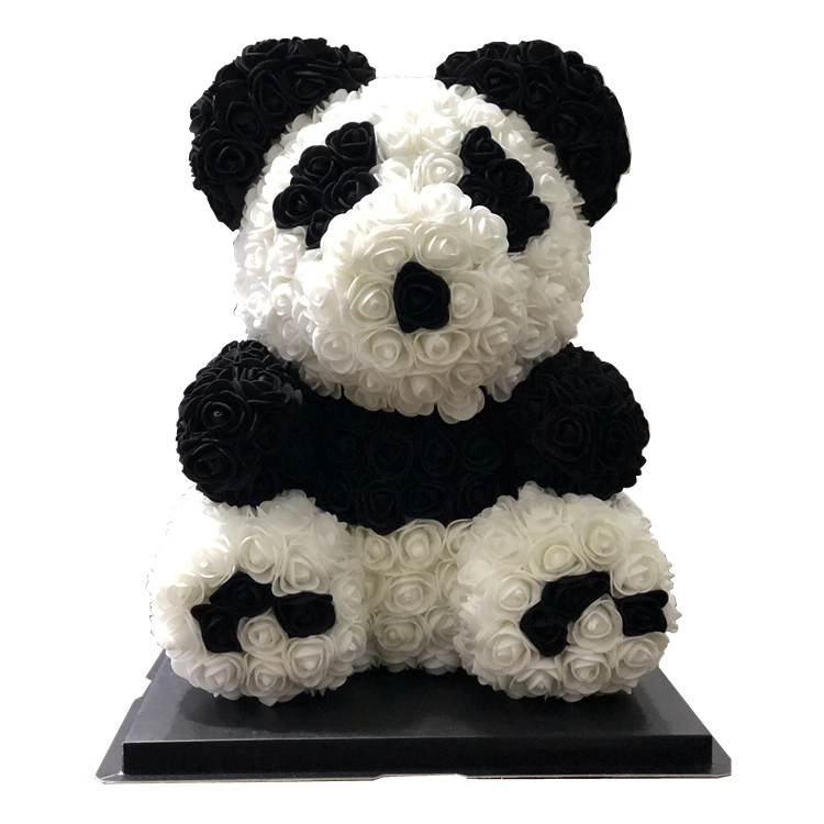 
The Cutest Animal In The World Panda Valentines Day Gift Artificial Flower Rose Panda 