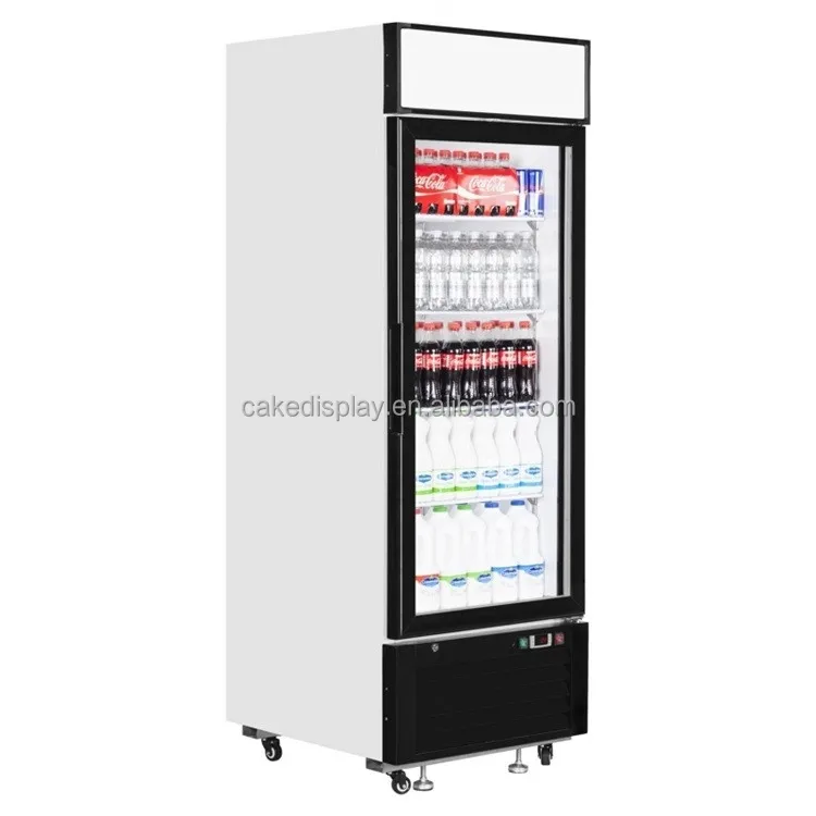 500L R134a Refrigerant Single Transparent LCD Glass Door Fridge
