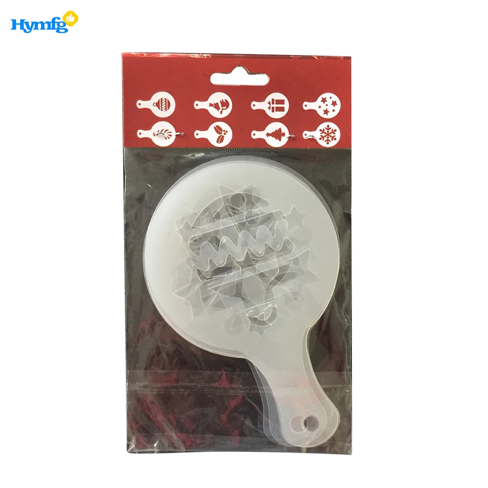 Дешевые рождественские кофе шаблон и капучино трафареты