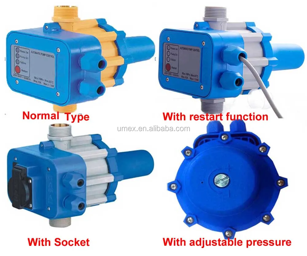 Автоматический контроллер насоса с вилкой и разъемом лучшего качества