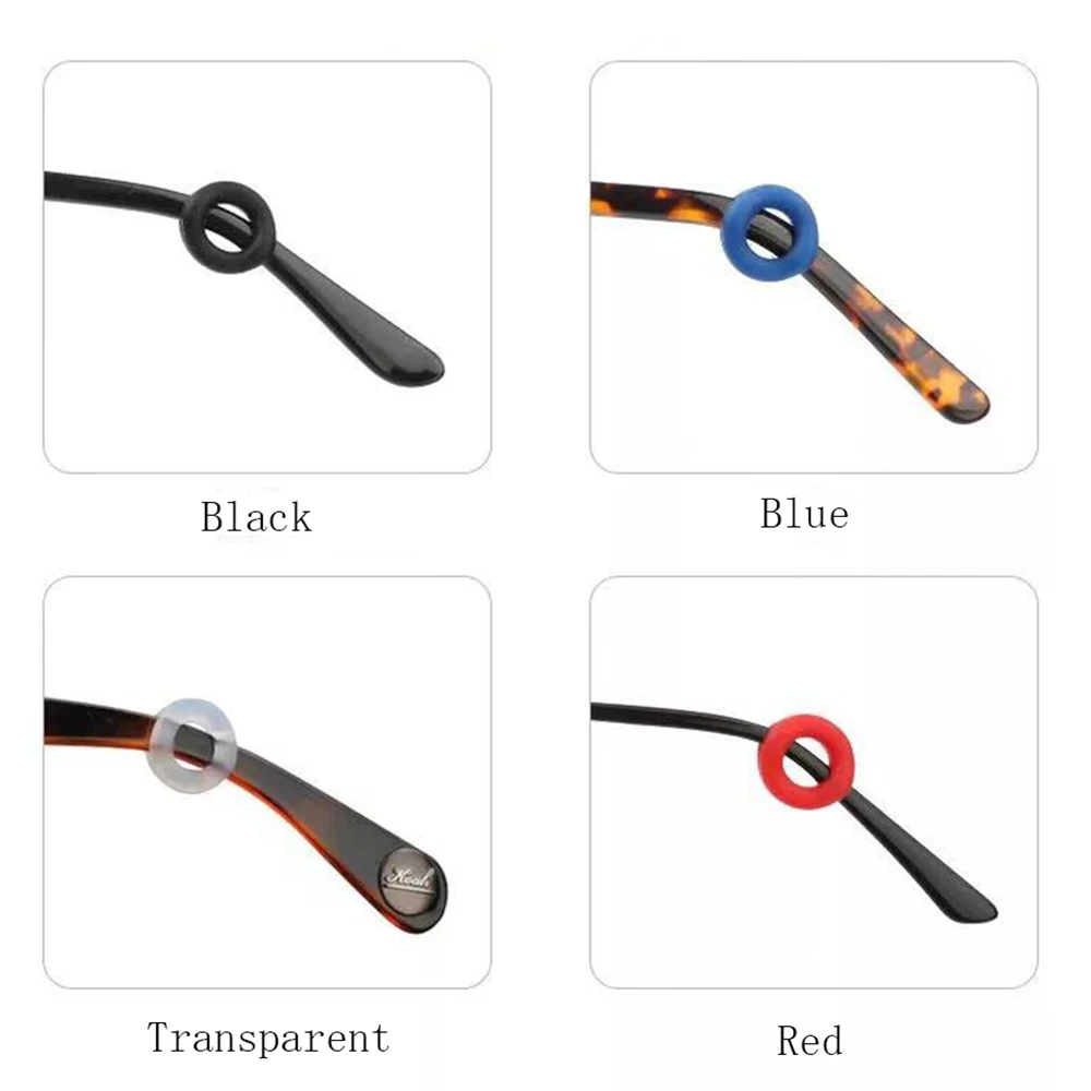 Round silicone glasses ear hook eyewear accessories