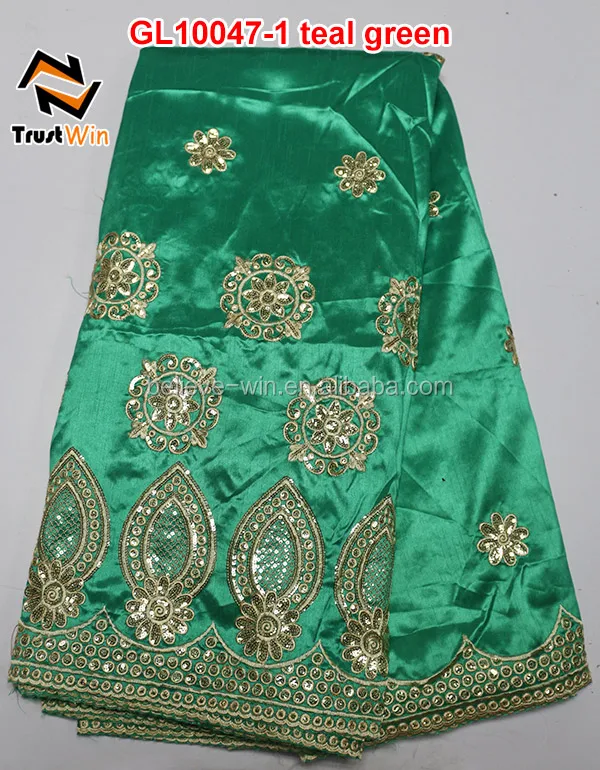 China hot style raw silk embroidered indian georges GL10047