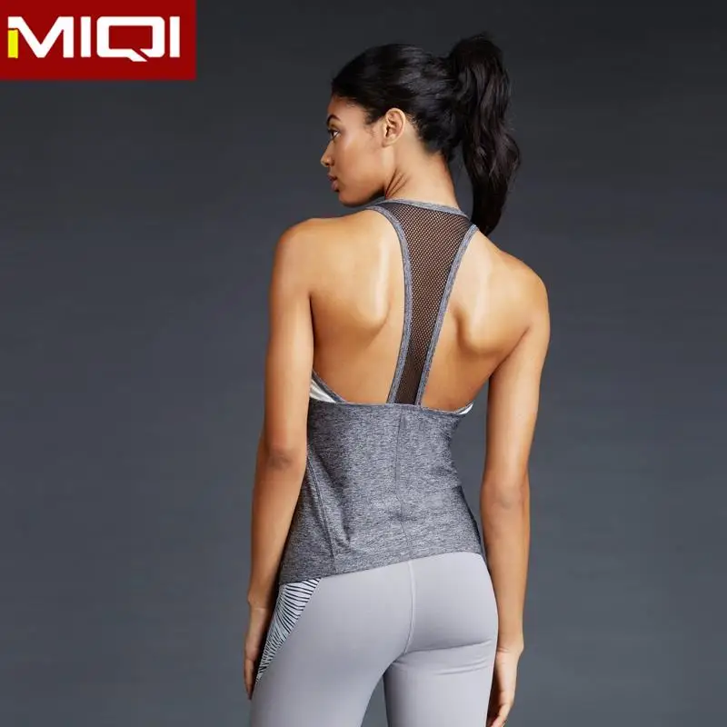 Сексуальные сетчатые топы для йоги на заказ, Повседневная дешевая одежда для фитнеса оптом