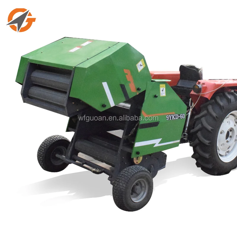 
lawn mower with mini hay baler round baler 