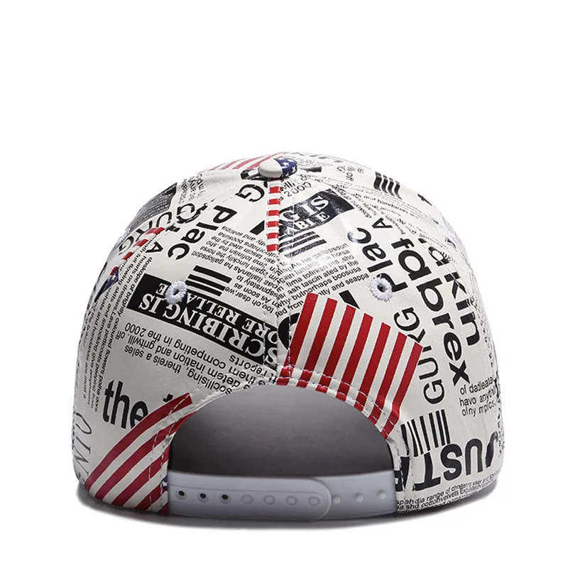 Europe and America Retro Map Design Snapback Bone Hats PU Leather Baseball Cap for Men or Women