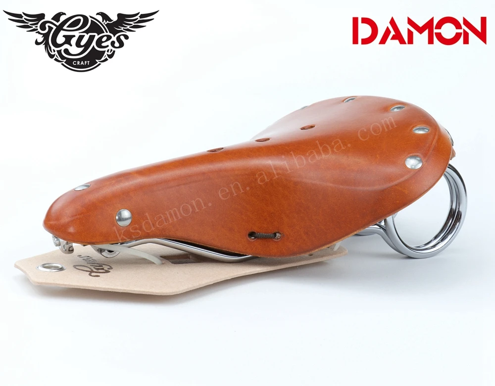 Gyes GS-14S широкое сиденье для горного велосипеда из бычьей кожи в стиле ретро