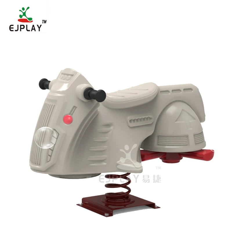 Pilot Spring Rider For Kids Outside  Plastic Outdoor Spring Ride Rocking Horse Toy