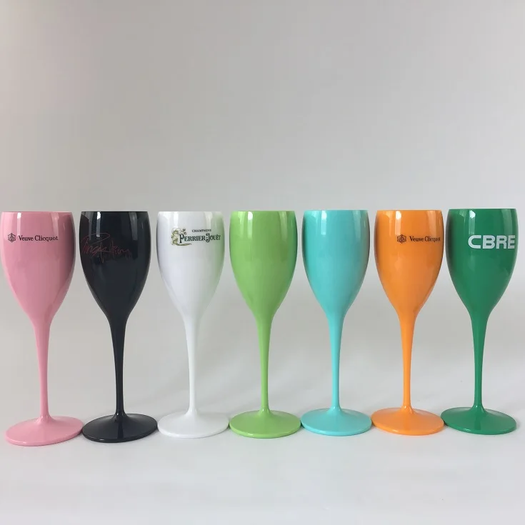 Factory Price Custom Clear Plastic Champagne Flute for bar&events