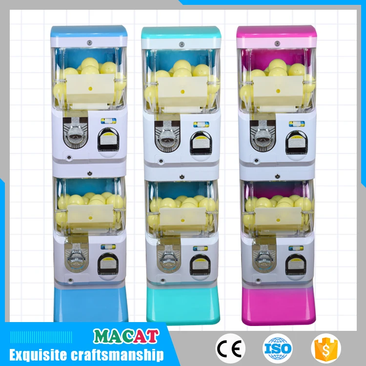 Biue and White With No Top Display Cabinet Gacha Machine/Three-tier Red and Black Wheeled Toy Vending Machine With Flexible sale