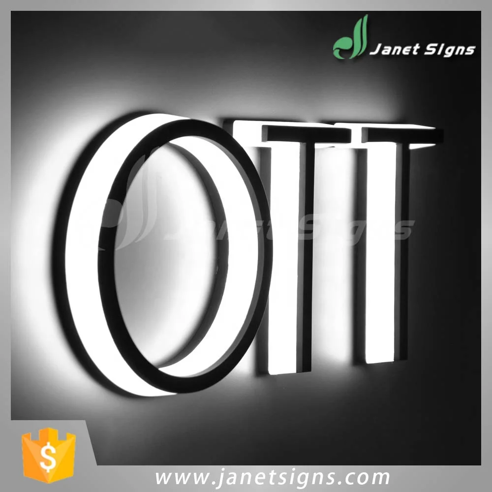 
High illuminated edgelit acrylic lighted led signage letter for outdoor signage 