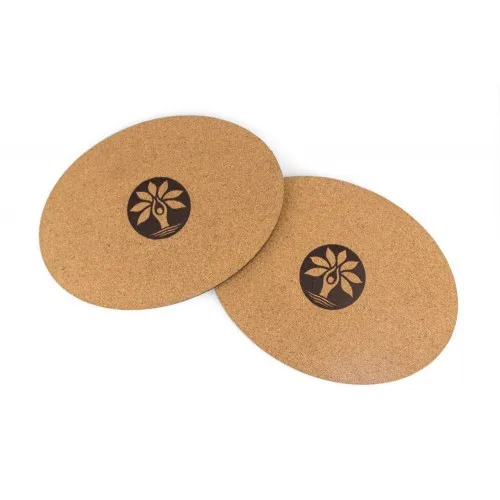 Высококачественный круглый пробковый коврик для йоги из натурального каучука