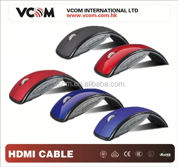 VCOM Компьютерного Оборудования Оптовая Прохладный складной Беспроводная Мышь Для Ноутбука