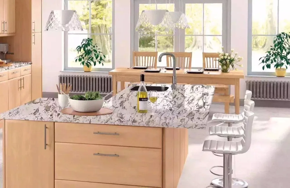Top Sale Synthetic Quartz Stone Kitchen Top/Kitchen Island Top