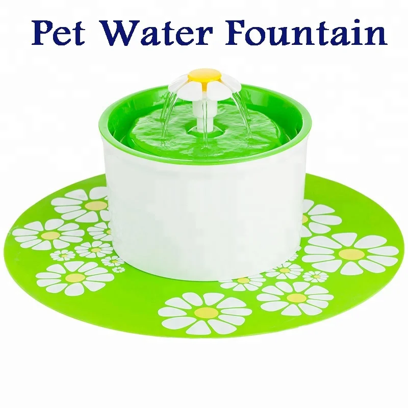 Flower Automatic Electric 1.6 L Pet Water Dispenser Dog Cat Drinking Bowl
