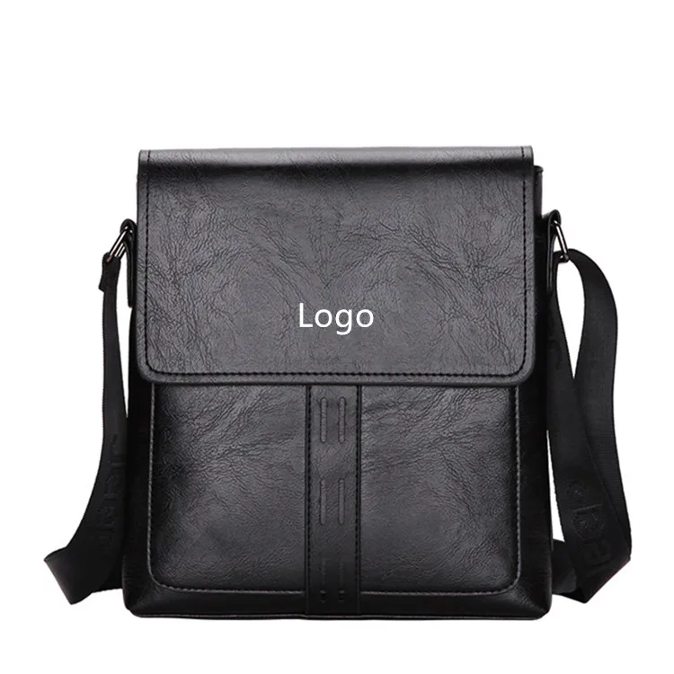 Трендовая винтажная мужская сумка-мессенджер из чистой кожи коричневого цвета на заказ