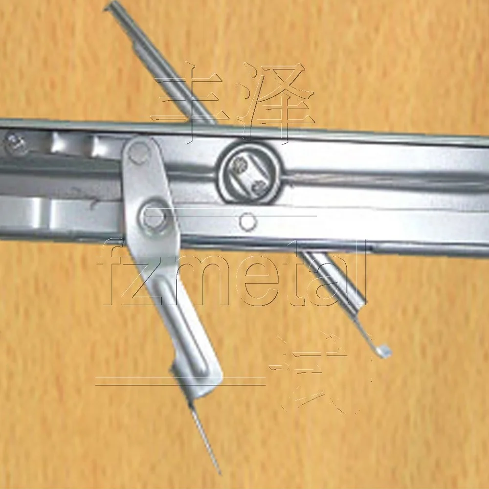 A7-1 6inches steel window frame 40mm brown modern decorative exterior profile shutter iron louvre frame