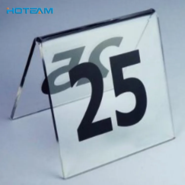 Custom Acrylic Plastic Table Numbers For Restaurant