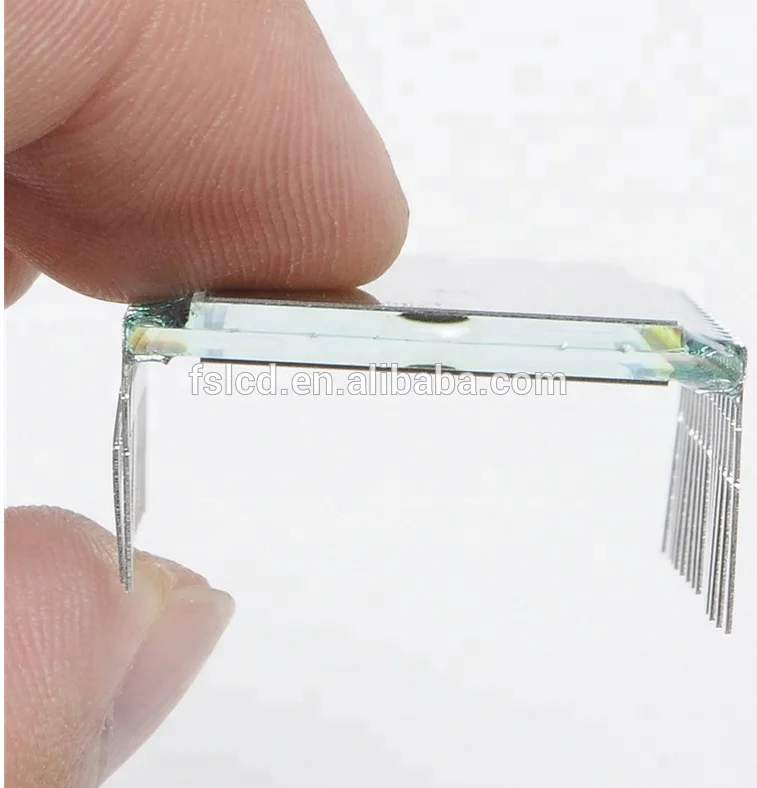 7-Segment Lcd Display Panel Customise Digit Transparent Liquid Crystal Display TN Type 6 Bit Lcd Display with Pins Connection