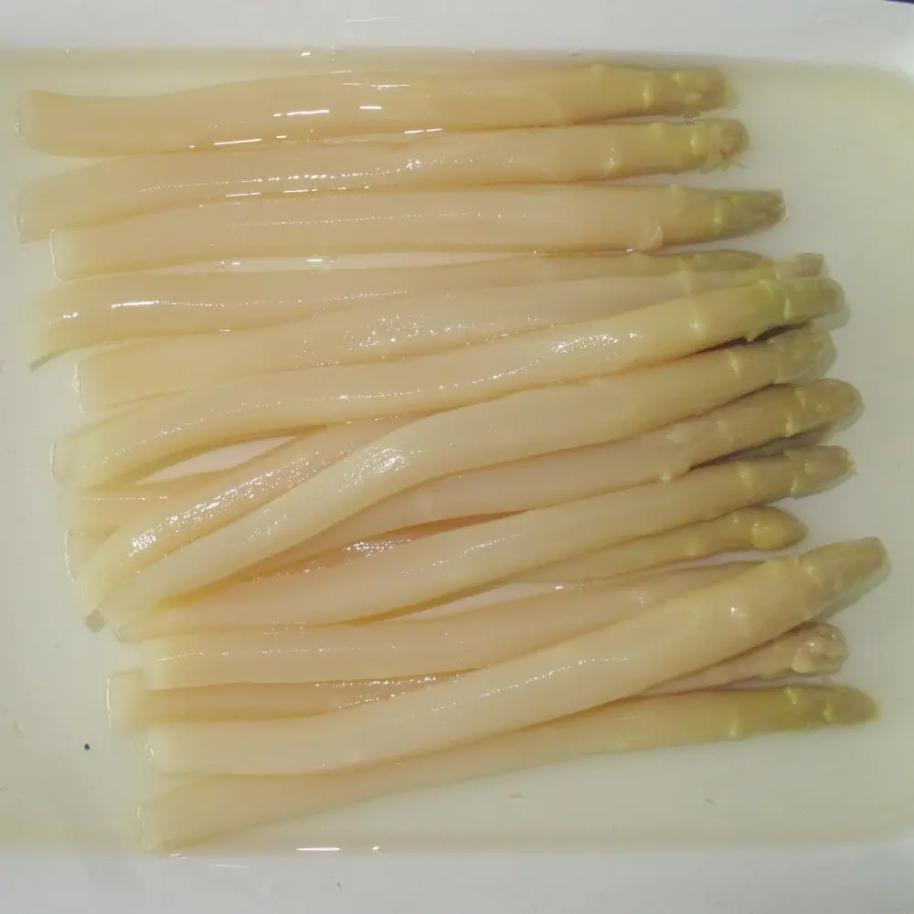 low price canned food vegetables high quality white asparagus glass jar in brine factory wholesale