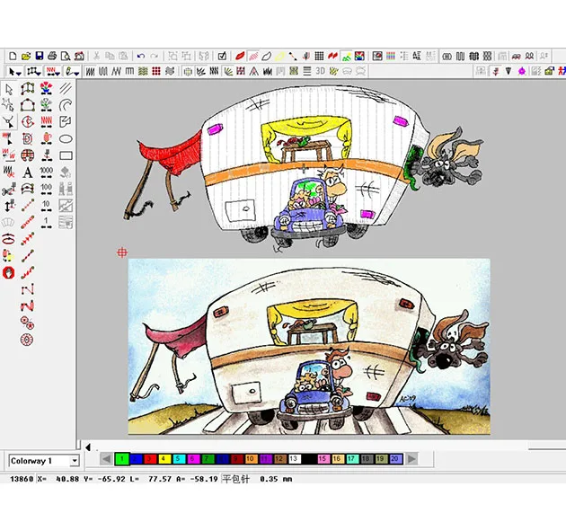 
Cheap High-quality Flag Design Military Patches Embroidery Service Embroidered Digitizing Tape 