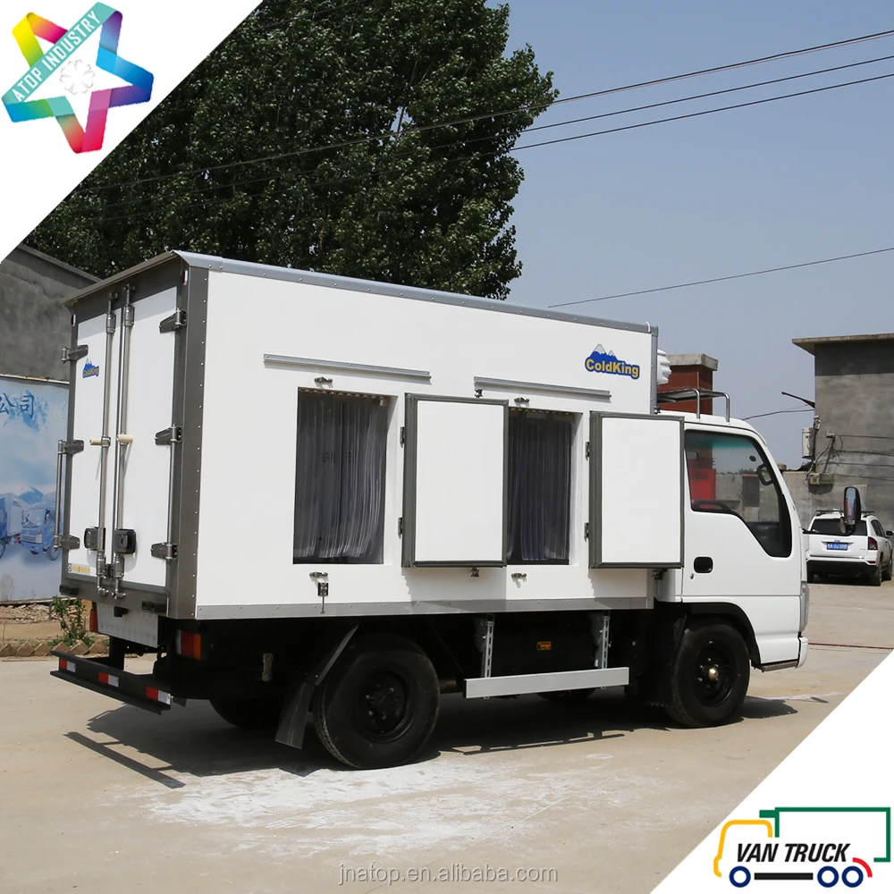 ColdKing double temperature adjustable partition wall refrigerated truck body ice cream yogurt small refrigerated trucks