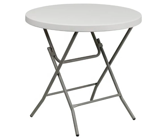 Folding Table Round Plastic 80CM Outdoor Furniture with High Quality and Competitive Price