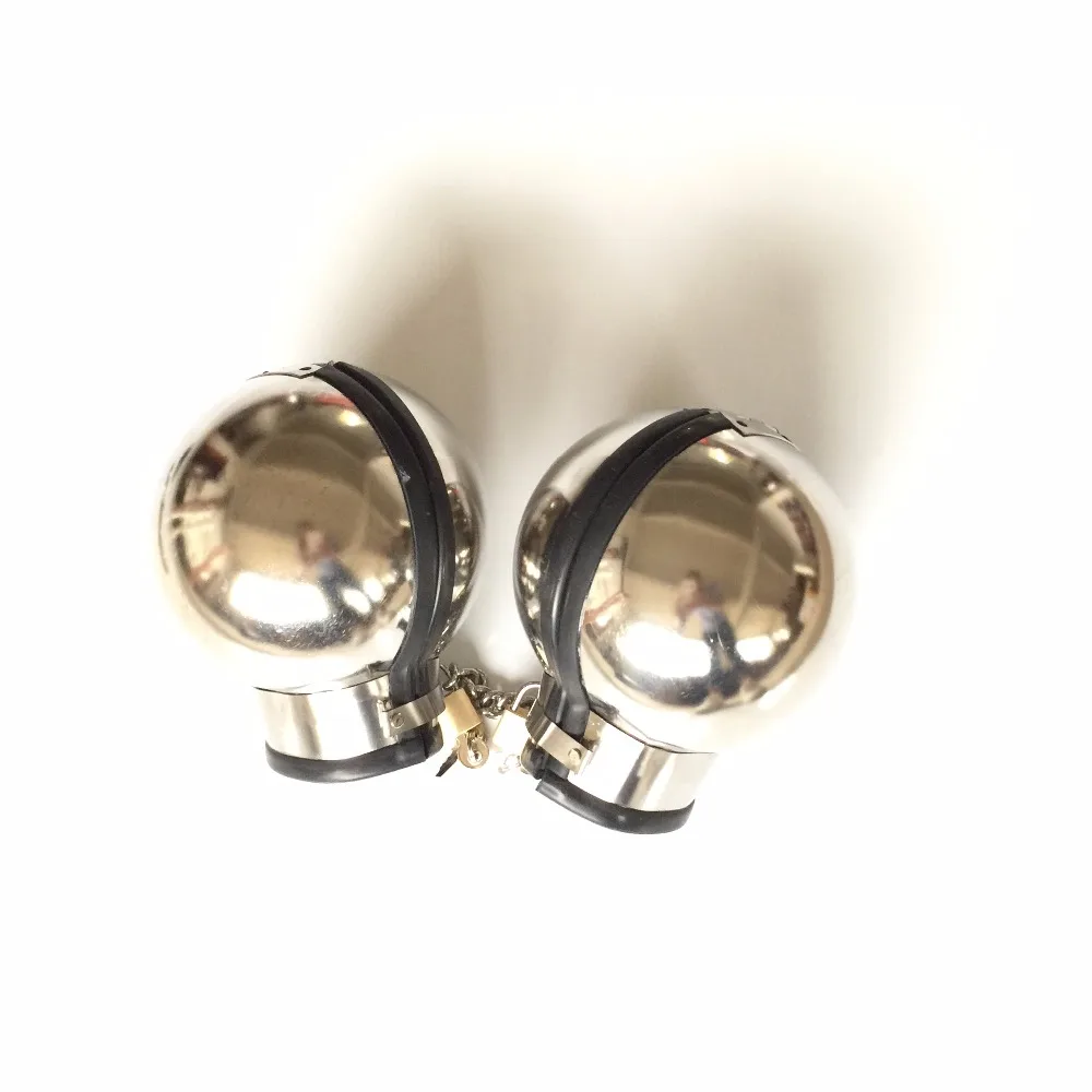 Alternative sex toys refined metal stainless steel ball bdsm bondage restraints handcuffs for sex tied handcuffs for sex fetish