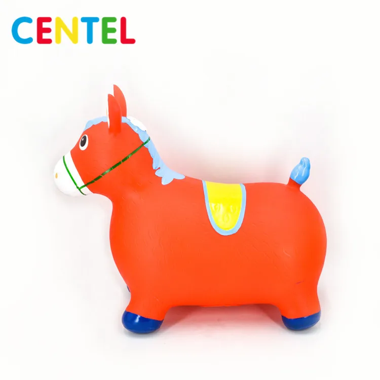 
Eco-friendly PVC inflatable jumping horse animal toy 