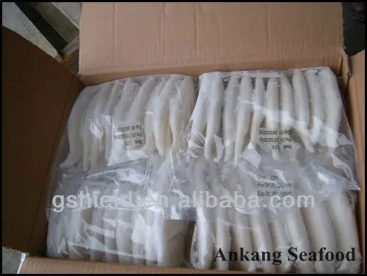 IQF high quality size u5 u7 u10 frozen squid tube