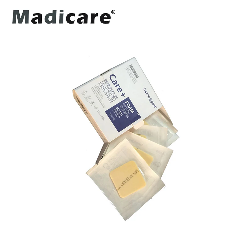 Medical Foam Dressing Non Adhesive For High Exudation Wounds: Ulcers Bedsores Donated Skin Areas Burn Hurt