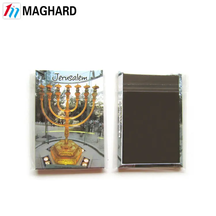 
China supplier custom Jerusalem Tinplate Fridge Magnet for Isreal Tourist souvenir 