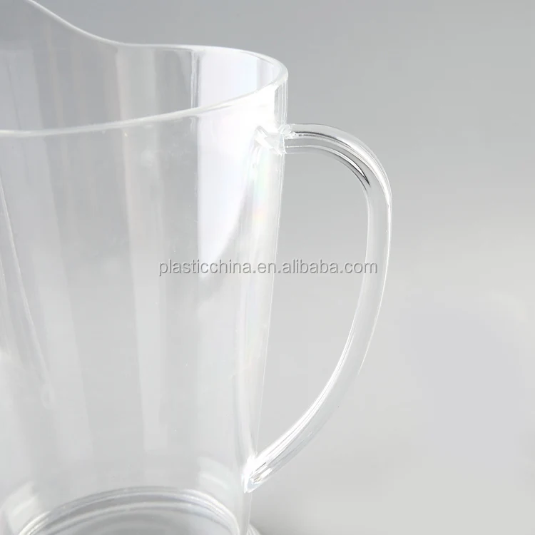 Plastic Drink Pitcher Plastic Stackable Beer Pitcher Jug For Bar Transparent Plastic Beer Pitcher