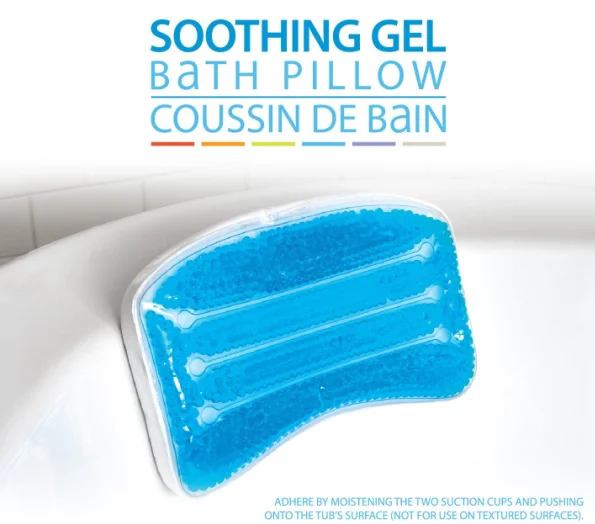 soothing gel bath pillow