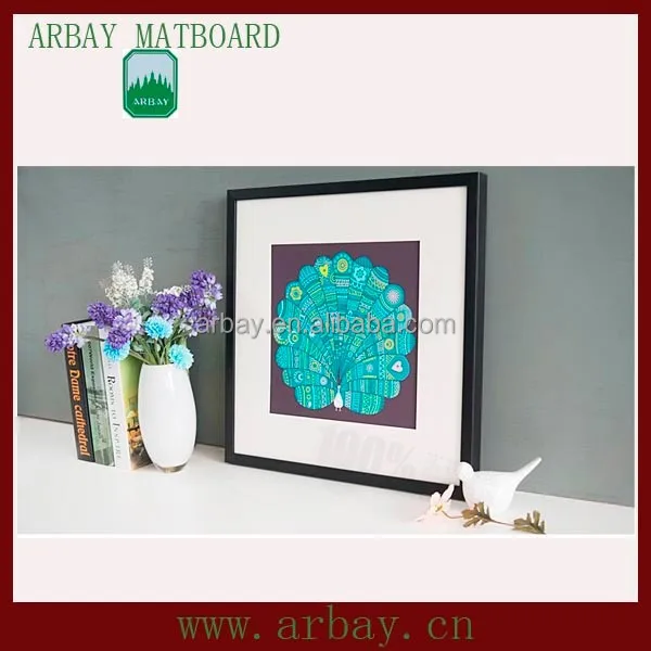 
Wholesale acid free uncut cream core matboard picture frame moulding mount board for frame 