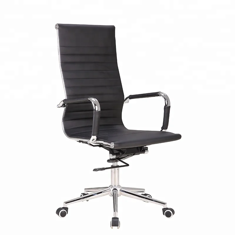 
Classical middle back swivel executive black leather manager ergonomic office chair 
