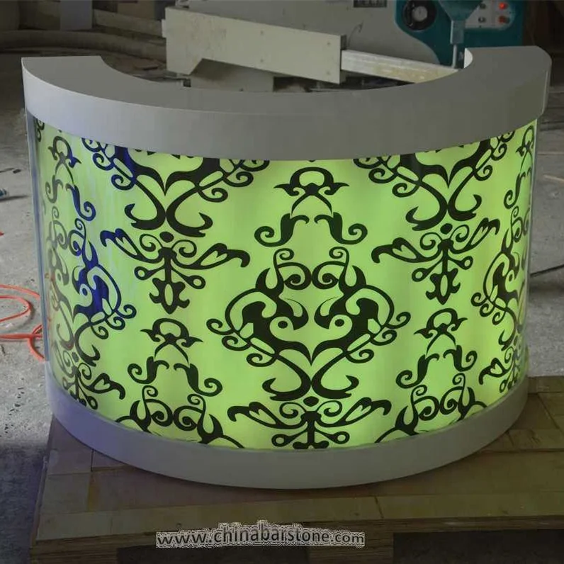 Customized Led displays dj equipment light mixer music mixer dj table stand booth