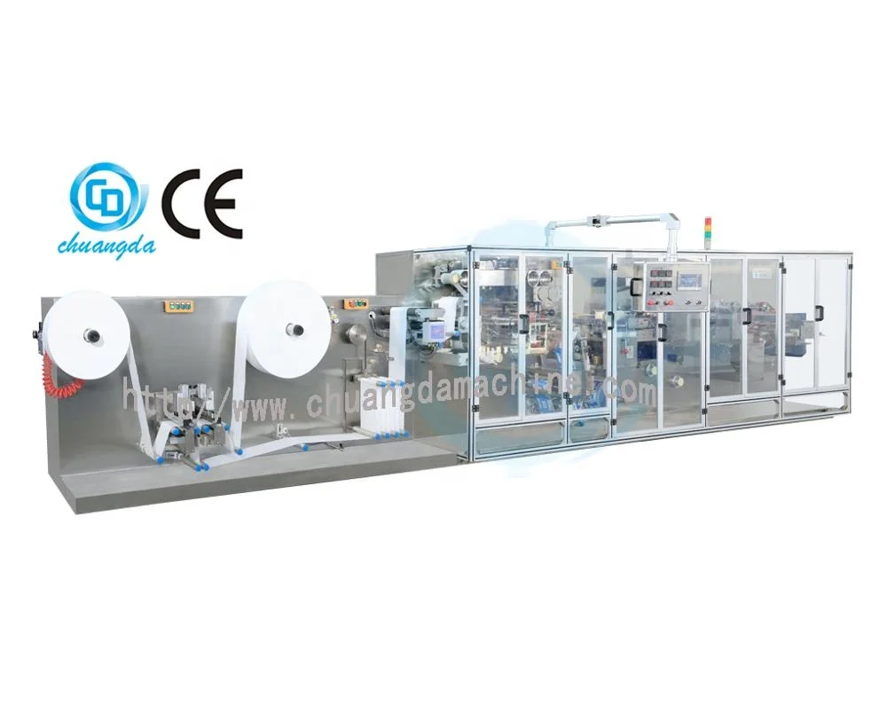 Полностью автоматическая машина высокой скорости одной шт влажных салфеток машина для производства влажных салфеток, машина