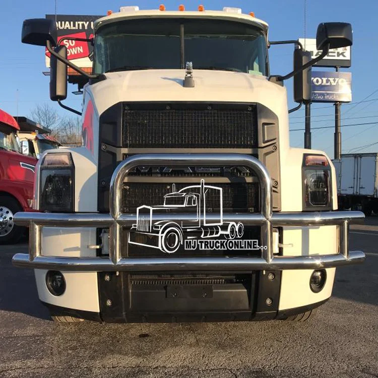 Latest Style Black Stainless Steel Deer Guard Tractor-trailer Front Bumper for Volvo Vnl Semi Big Truck Body Parts
